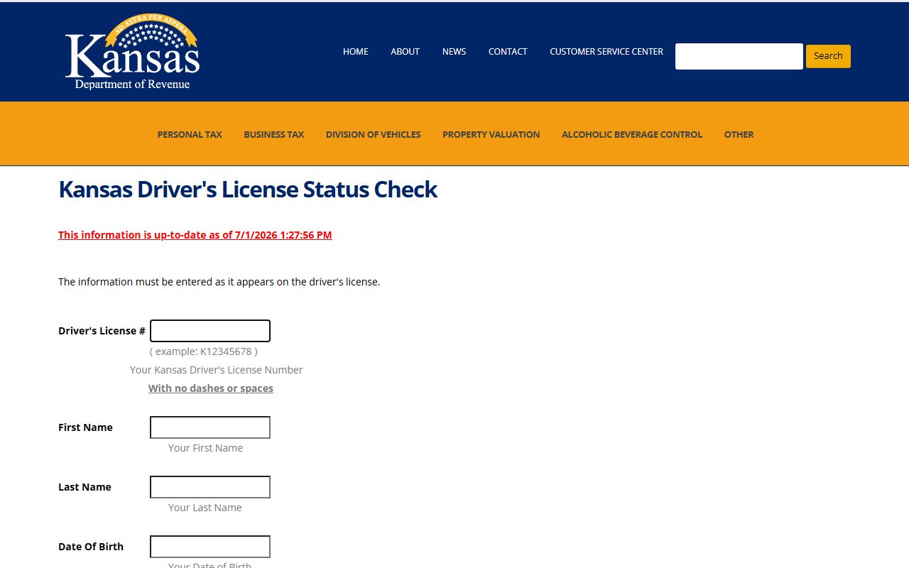 Kingman County traffic court records and Kansas driver license status check